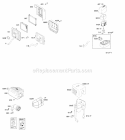 Air Cleaner Exhaust System Diagram and Parts List for 12T112-0698-F8  Briggs and Stratton Engine